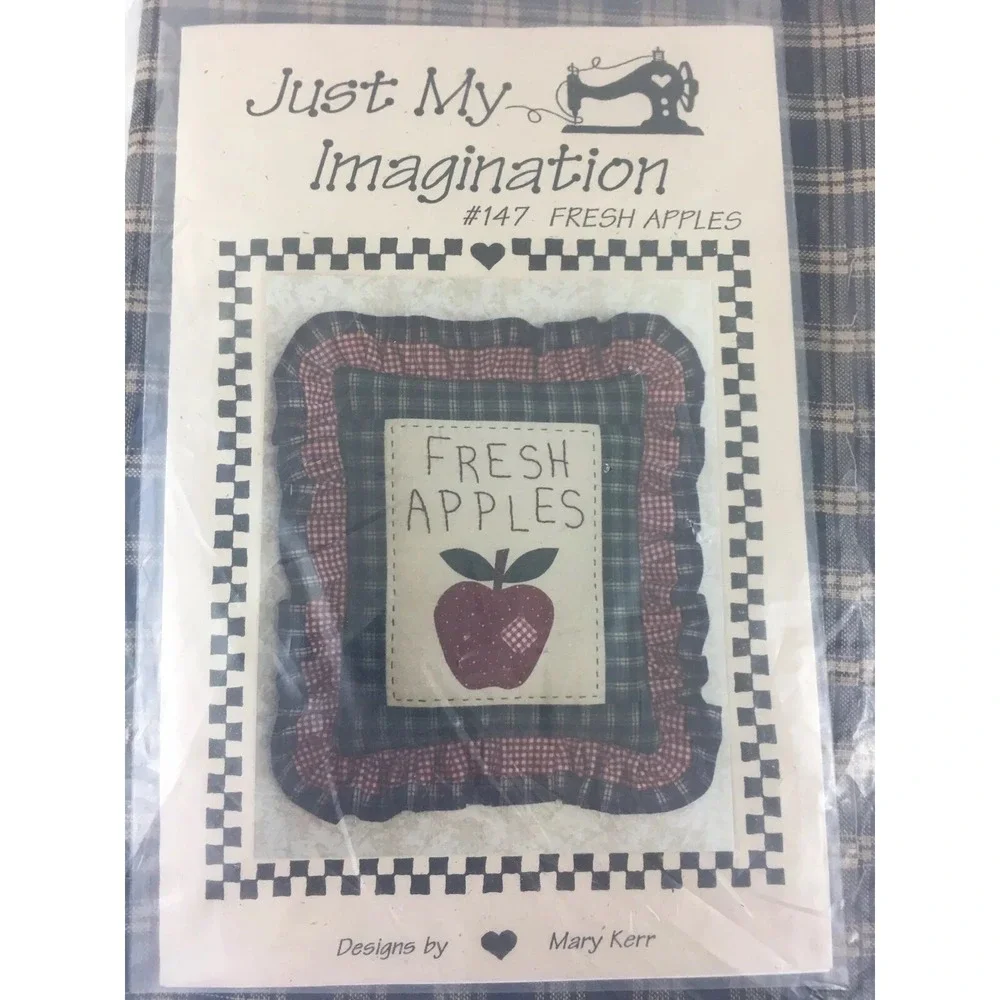 Just My Imagination #147 Fresh Apples Pillow Cushion Case Mary Kerr 12